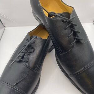 Bally Black Leather Oxford Shoes
